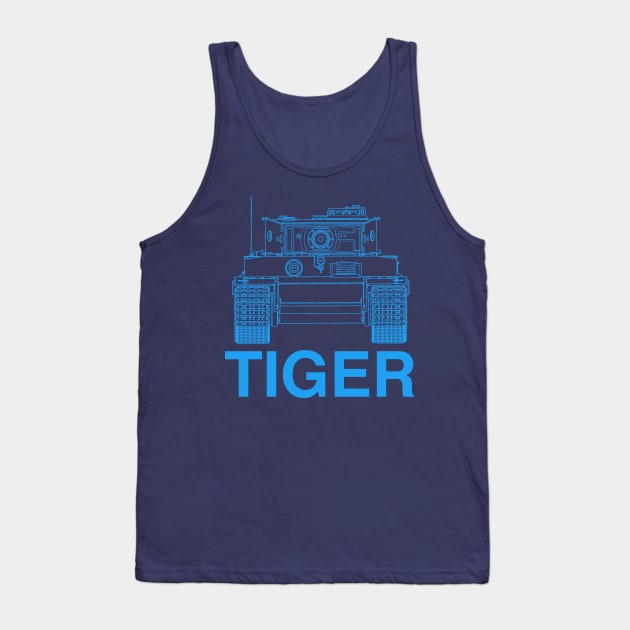 Tiger Tank Tank Top by Toby Wilkinson